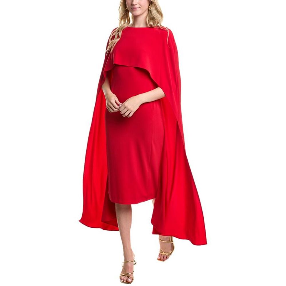 Carla Ruiz Womens  Midi Dress, Red